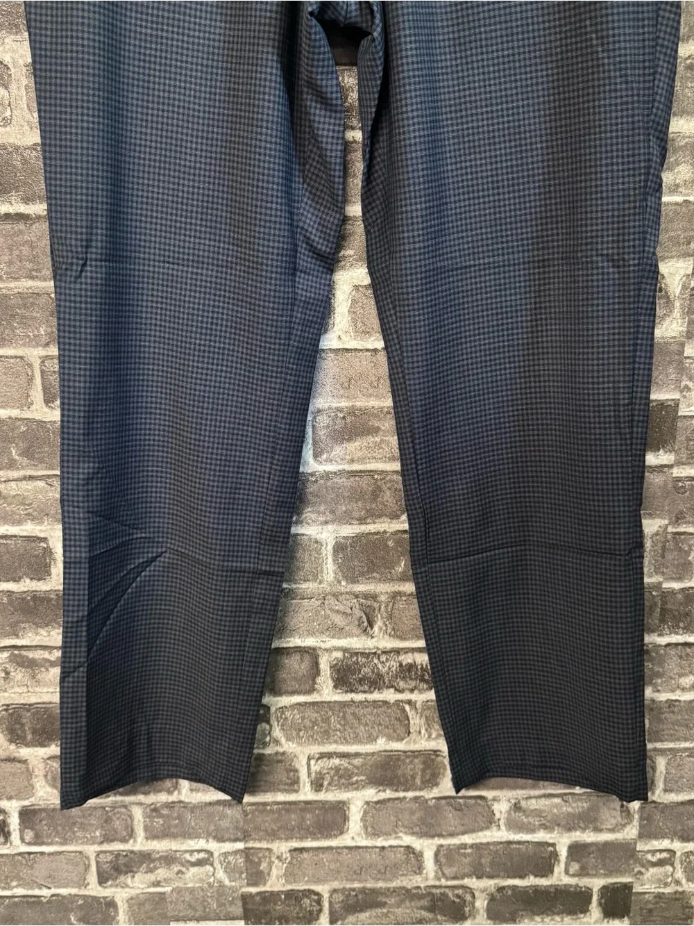 Hugo Boss dress pants Blue plaid checkered print 100% wool